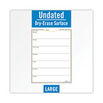 At-A-Glance WallMates Self-Adhesive Dry Erase Weekly Planning Surfaces, 18 x 24, White/Gray/Orange Sheets, Undated view 1