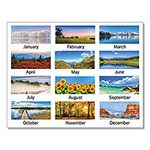 At-A-Glance Scenic Three-Month Wall Calendar, Scenic Landscape Photography, 12 x 27, White Sheets, 14-Month (Dec to Jan): 2023 to 2025 view 2