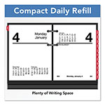At-A-Glance Compact Desk Calendar Refill, 3 x 3.75, White Sheets, 12-Month (Jan to Dec): 2024 view 1