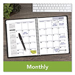 At-A-Glance DayMinder Hard-Cover Monthly Planner with Memo Section, 8.5 x 7, Black Cover, 12-Month (Jan to Dec): 2024 view 2