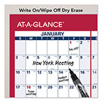At-A-Glance Erasable Vertical/Horizontal Wall Planner, 24 x 36, White/Blue/Red Sheets, 12-Month (Jan to Dec): 2024 view 2