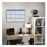At-A-Glance Horizontal Reversible/Erasable Wall Planner, 48 x 32, White/Blue Sheets, 12-Month (Jan to Dec): 2024 view 1