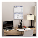 At-A-Glance QuickNotes Desk/Wall Calendar, 3-Hole Punched, 11 x 8, White/Blue/Yellow Sheets, 12-Month (Jan to Dec): 2024 view 1