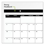 At-A-Glance Compact Desk Pad, 18 x 11, White Sheets, Black Binding, Clear Corners, 12-Month (Jan to Dec): 2024 view 2