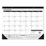 At-A-Glance Academic Year Ruled Desk Pad, 21.75 x 17, White Sheets, Black Binding, Black Corners, 16-Month (Sept to Dec): 2023 to 2024 view 3