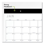 At-A-Glance Contemporary Monthly Desk Pad, 22 x 17, White Sheets, Black Binding/Corners,12-Month (Jan to Dec): 2024 view 4