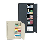 Alera Economy Assembled Storage Cabinet, 36w x 18d x 42h, Putty view 2