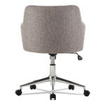 Alera Captain Series Mid-Back Chair, Supports up to 275 lbs, Gray Tweed Seat/Gray Tweed Back, Chrome Base view 3