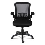 Alera EB-E Series Swivel/Tilt Mid-Back Mesh Chair, Supports up to 275 lbs, Black Seat/Black Back, Black Base view 1