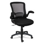 Alera EB-E Series Swivel/Tilt Mid-Back Mesh Chair, Supports up to 275 lbs, Black Seat/Black Back, Black Base view 2