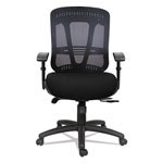 Alera Eon Series Multifunction Mid-Back Cushioned Mesh Chair, Supports up to 275 lbs, Black Seat/Black Back, Black Base view 4
