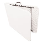 Alera Fold-in-Half Resin Folding Table, 72w x 29.63d x 29.25h, White view 4