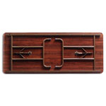 Alera Wood Folding Table, Rectangular, 71 7/8w x 29 7/8d x 29 1/8h, Mahogany view 1