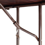 Alera Wood Folding Table, Rectangular, 71 7/8w x 29 7/8d x 29 1/8h, Mahogany view 2