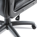 Alera Fraze Executive High-Back Swivel/Tilt Leather Chair, Supports up to 275 lbs, Black Seat/Black Back, Black Base view 2