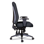 Alera Wrigley Series High Performance High-Back Multifunction Task Chair, Up to 275 lbs, Black Seat/Back, Black Base view 2