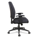 Alera Wrigley Series High Performance Mid-Back Synchro-Tilt Task Chair, Supports up to 275 lbs, Black Seat/Back, Black Base view 2
