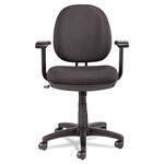 Alera Interval Series Swivel/Tilt Task Chair, Supports up to 275 lbs, Black Seat/Black Back, Black Base view 3