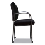 Alera IV Series Guest Chairs, 24.80'' x 22.83'' x 32.28'', Black Seat/Black Back, Black Base, 2/Carton view 2