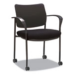 Alera IV Series Guest Chairs, 24.80'' x 22.83'' x 32.28'', Black Seat/Black Back, Black Base, 2/Carton view 3