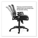 Alera Alera Linhope Chair, Supports Up to 275 lb, Black Seat/Back, Black Base view 5