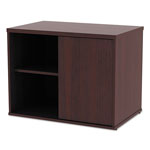 Alera Open Office Low Storage Cab Cred, 29 1/2w x 19 1/8d x 22 7/8h, Mahogany view 5
