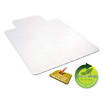 Alera All Day Use Non-Studded Chair Mat for Hard Floors, 36 x 48, Lipped, Clear view 5