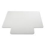 Alera Moderate Use Studded Chair Mat for Low Pile Carpet, 45 x 53, Wide Lipped, Clear view 4
