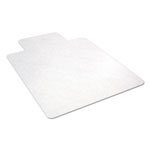 Alera All Day Use Non-Studded Chair Mat for Hard Floors, 45 x 53, Wide Lipped, Clear view 5