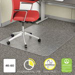 Alera Occasional Use Studded Chair Mat for Flat Pile Carpet, 46 x 60, Rectangular, Clear view 1