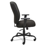 Alera Mota Series Big and Tall Chair, Supports up to 450 lbs, Black Seat/Black Back, Black Base view 2