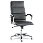 Alera Neratoli High-Back Slim Profile Chair, Supports up to 275 lbs, Black Seat/Black Back, Chrome Base orginal image