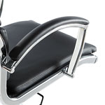 Alera Neratoli High-Back Slim Profile Chair, Supports up to 275 lbs, Black Seat/Black Back, Chrome Base view 1