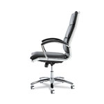 Alera Neratoli High-Back Slim Profile Chair, Supports up to 275 lbs, Black Seat/Black Back, Chrome Base view 3