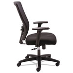 Alera Envy Series Mesh High-Back Swivel/Tilt Chair, Supports up to 250 lbs., Black Seat/Black Back, Black Base view 2