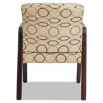 Alera Reception Lounge WL Series Guest Chair, 24.21'' x 26.14'' x 32.67'', Tan Seat/Tan Back, Mahogany Base view 2
