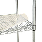 Alera Shelf Liners For Wire Shelving, Clear Plastic, 36w x 24d, 4/Pack view 1