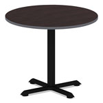 Alera Reversible Laminate Table Top, Round, 35 3/8w x 35 3/8d, Espresso/Walnut view 4