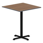 Alera Reversible Laminate Table Top, Square, 35 3/8w x 35 3/8d, Espresso/Walnut view 1