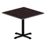 Alera Reversible Laminate Table Top, Square, 35 3/8w x 35 3/8d, Espresso/Walnut view 3