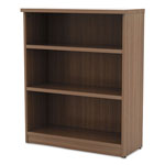 Alera Valencia Series Bookcase, Three-Shelf, 31 3/4w x 14d x 39 3/8h, Mod Walnut view 2