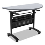 Alera Valencia Flip Training Table Base, Modesty Panel, 28 1/2w x 19 3/4d x 28 1/2h, Black view 2