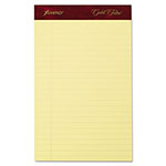 Ampad Gold Fibre Writing Pads, Narrow Rule, 50 Canary-Yellow 5 x 8 Sheets, 4/Pack view 1