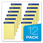Ampad Perforated Writing Pads, Narrow Rule, 50 Canary-Yellow 5 x 8 Sheets, Dozen view 4