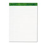 Ampad Earthwise by Ampad Recycled Writing Pad, Wide/Legal Rule, Politex Sand Headband, 40 White 8.5 x 11.75 Sheets, 4/Pack view 1