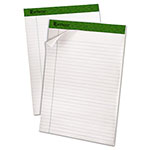 Ampad Earthwise by Ampad Recycled Writing Pad, Wide/Legal Rule, Politex Sand Headband, 40 White 8.5 x 11.75 Sheets, 4/Pack view 2