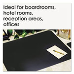 Artistic Office Products Leather Desk Pad w/Coaster, 20 x 36, Black view 3
