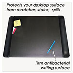 Artistic Office Products Executive Desk Pad with Antimicrobial Protection, Leather-Like Side Panels, 24 x 19, Black view 1
