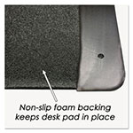Artistic Office Products Executive Desk Pad with Antimicrobial Protection, Leather-Like Side Panels, 24 x 19, Black view 4