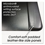 Artistic Office Products Executive Desk Pad with Antimicrobial Protection, Leather-Like Side Panels, 36 x 20, Black view 3